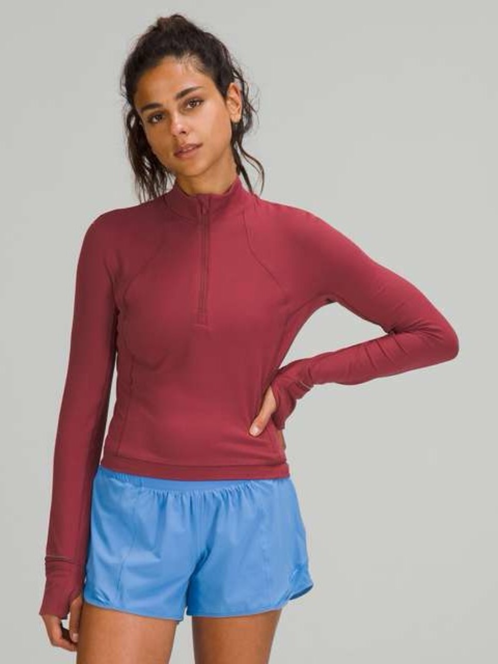 Lululemon Its Rulu Run Cropped Half-Zip